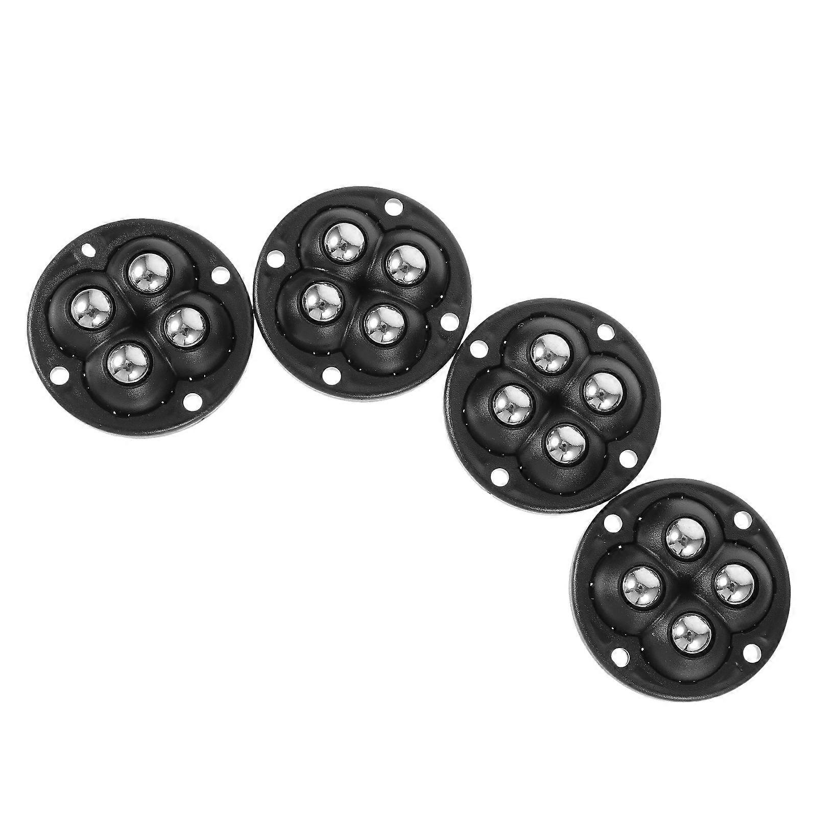 Durable Caster Wheel with Reinforced ABS Frame for Home Use Black 4-ball Swivel Wheel
