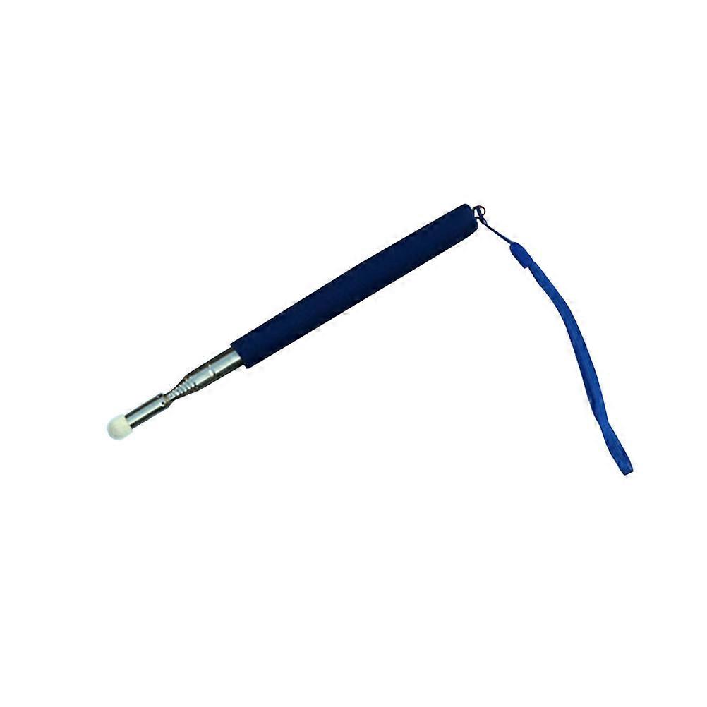 Blue Stainless Steel Telescopic Teaching Pen for Classroom Presentations with Clip and Lightweight Design 6.5 Inches