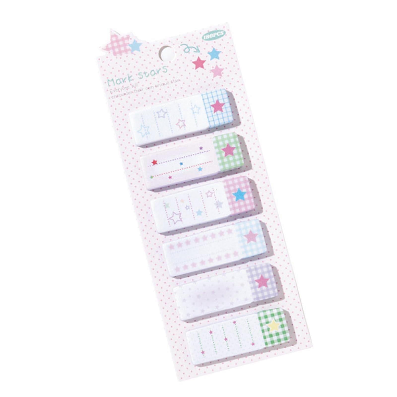 Sticky Notes Pad With Adhesive Labels And Tab Indexes, Aesthetic Office Memo Pad, Easy To Write
