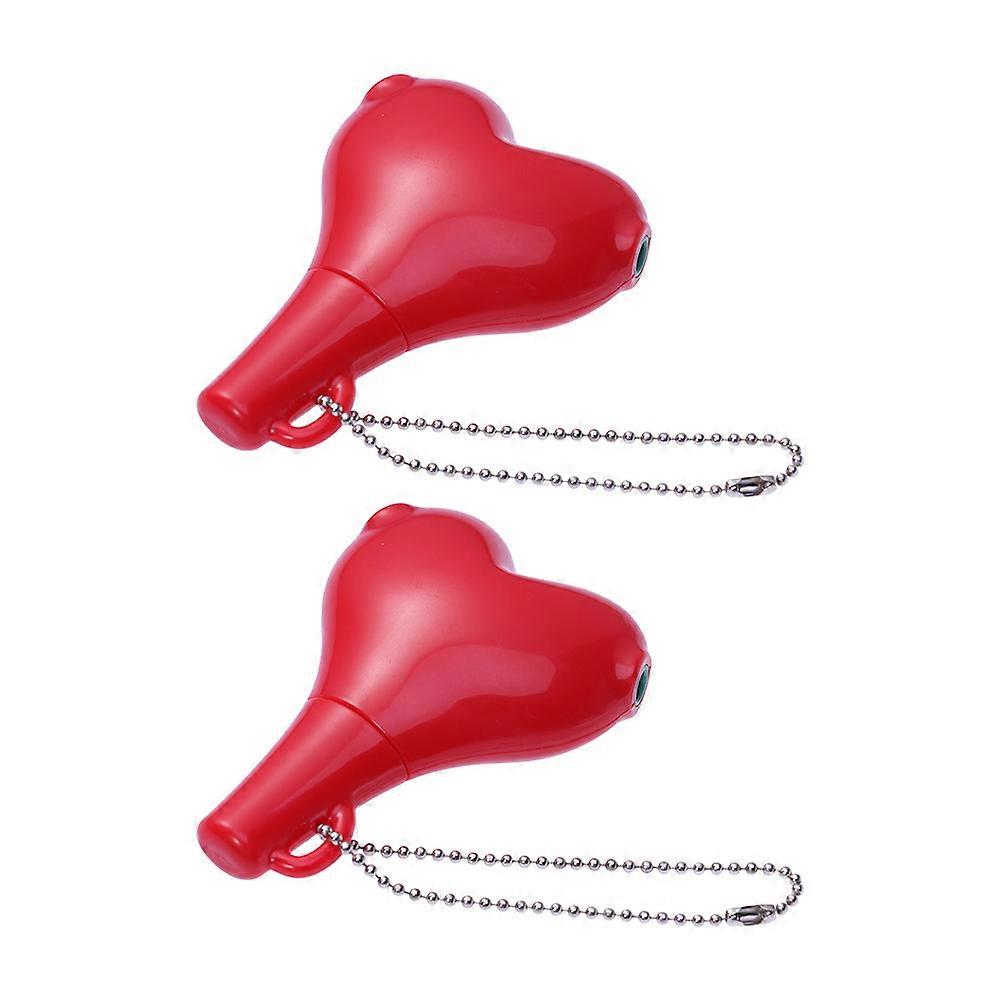 Audio Cable Splitter 2Pcs Speaker Connection Practical Audio Wire Divider Red Plastic For Travel