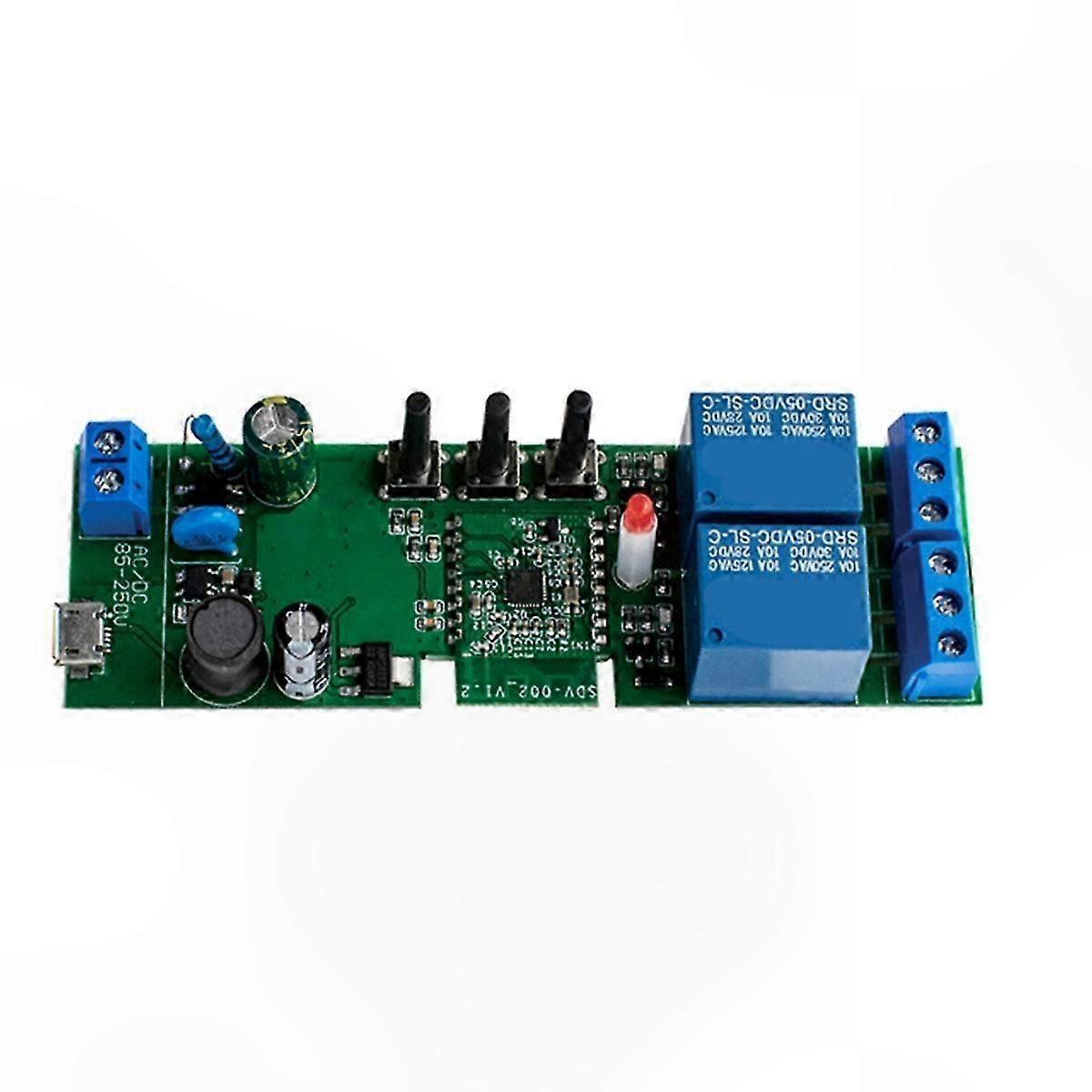 2-Channel WiFi Linear Actuator Controller for 12V 24V 110V 220V Electric Motors with Relay Support