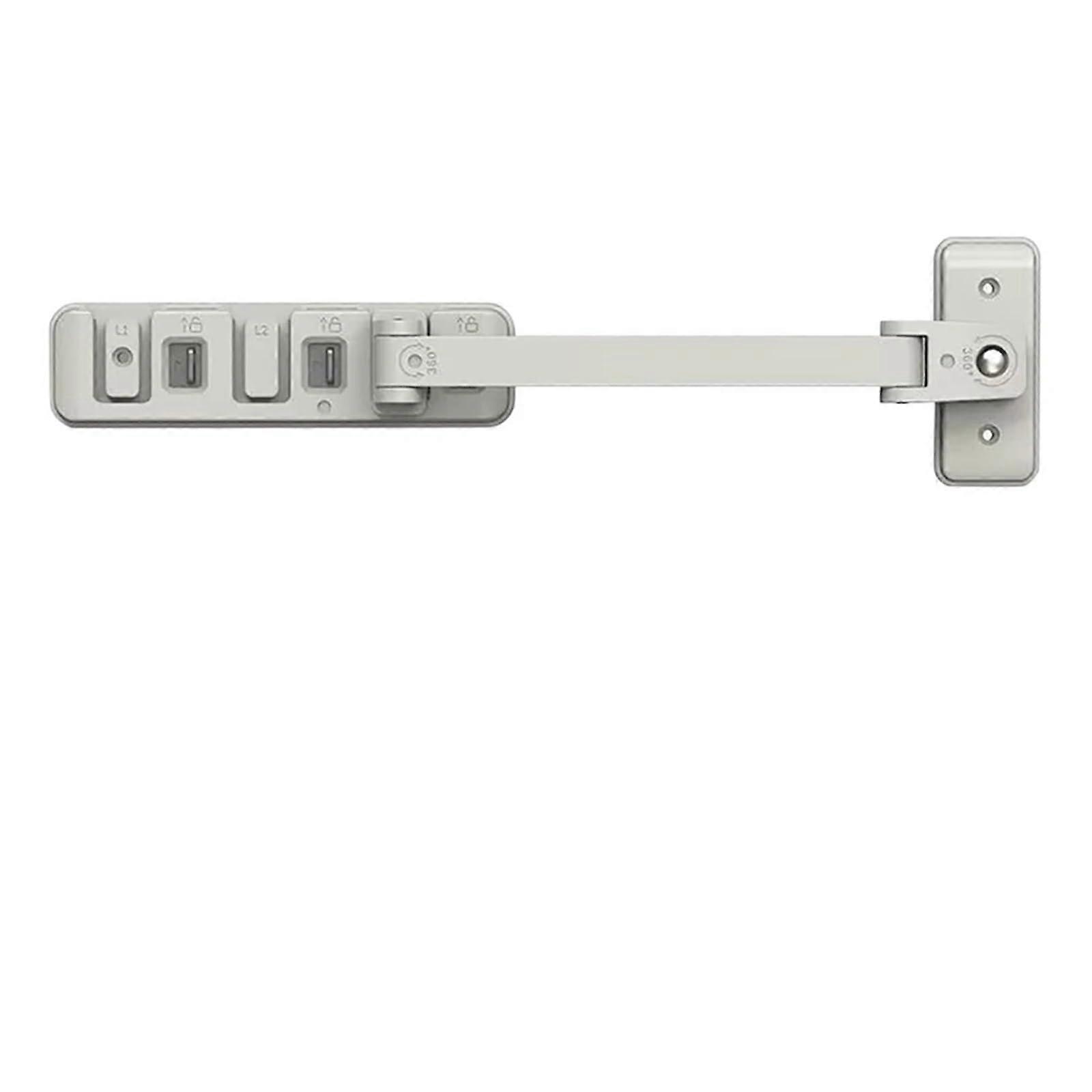 Window Restrictor, 2 Pack Adjustable Safety Locks For Windows And Sliding Doors, Anti Open Limit Holder, Universal Fit