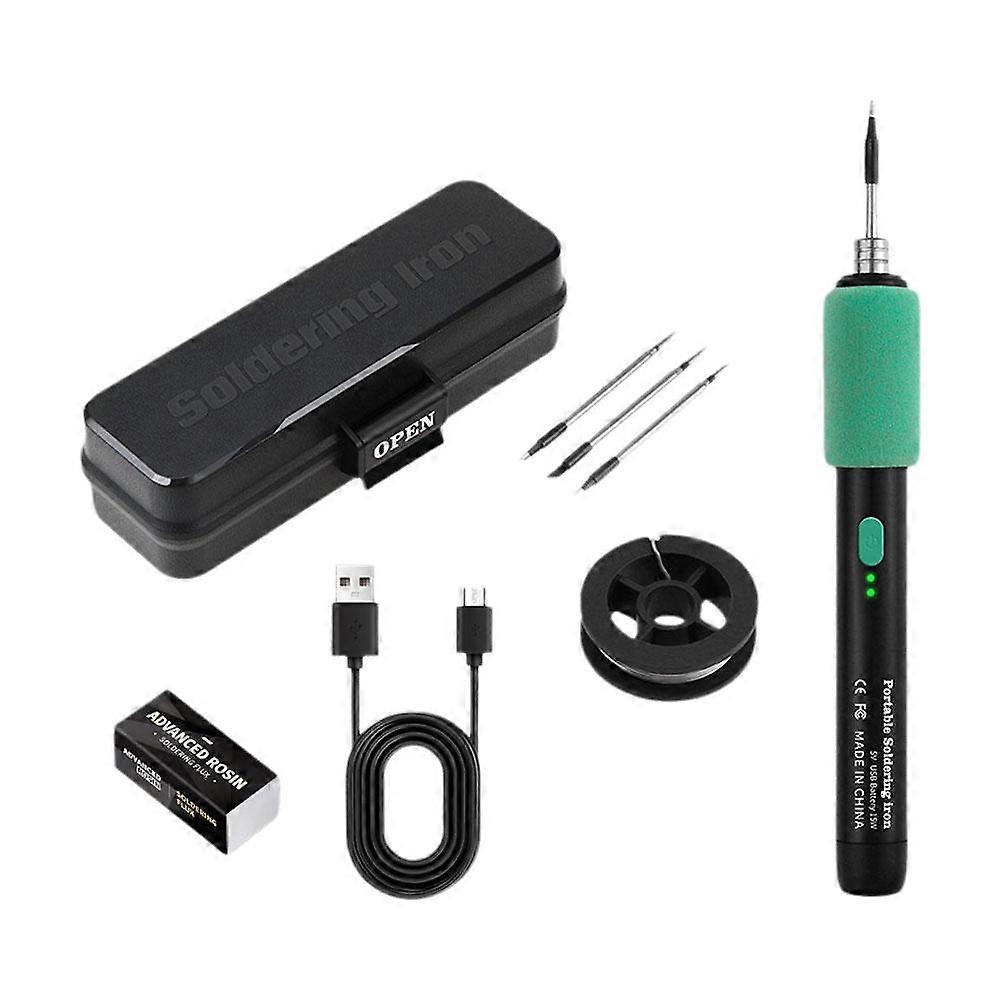 Cordless Soldering Iron Kit with Smart Temperature Control USB-C Rechargeable Portable and Safe