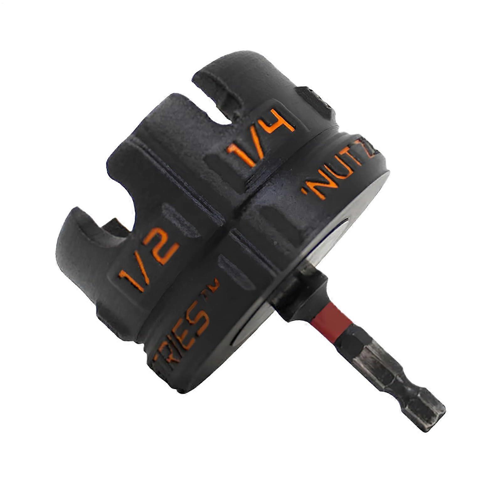 Nut Zipper Drill Set Chrome Alloy, Nut Setter Tool Universal Magnetic Connector