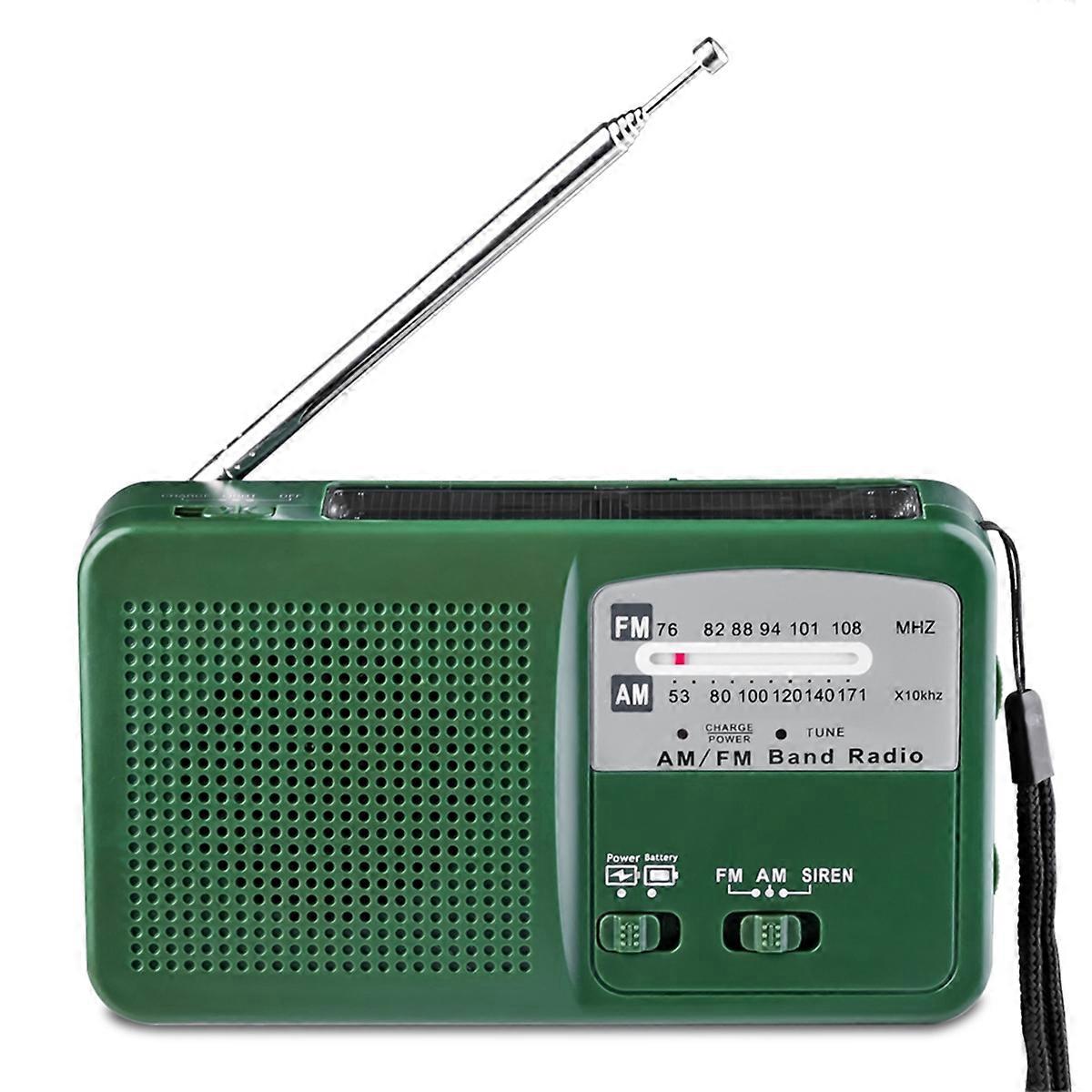 FM/AM Radio Solar Hand Crank Self Powered Radio Multifunctional Portable Emergency Radio with Flash