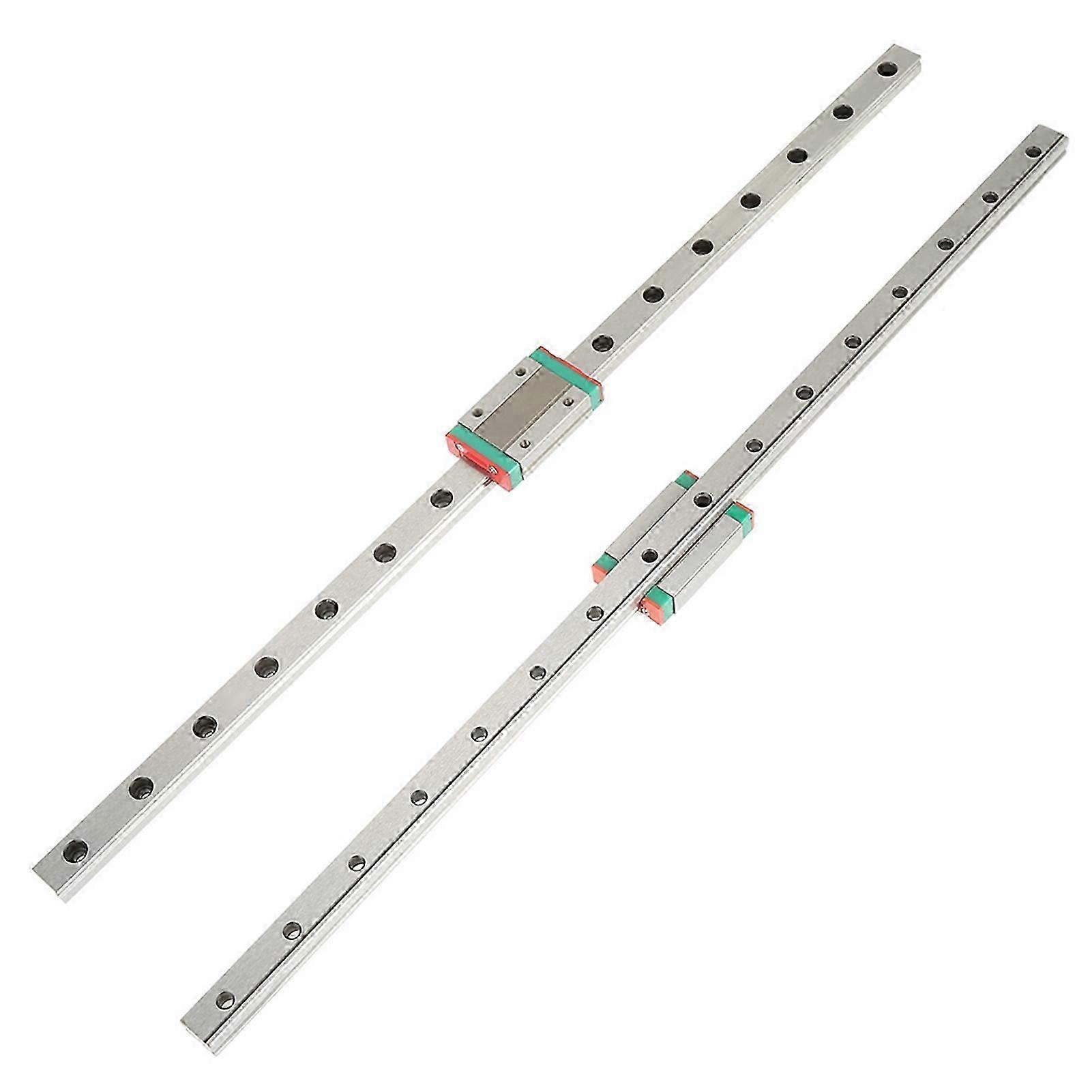 2pcs LML12H Linear Guide Rails 400mm Length with MGN12H Slide Blocks