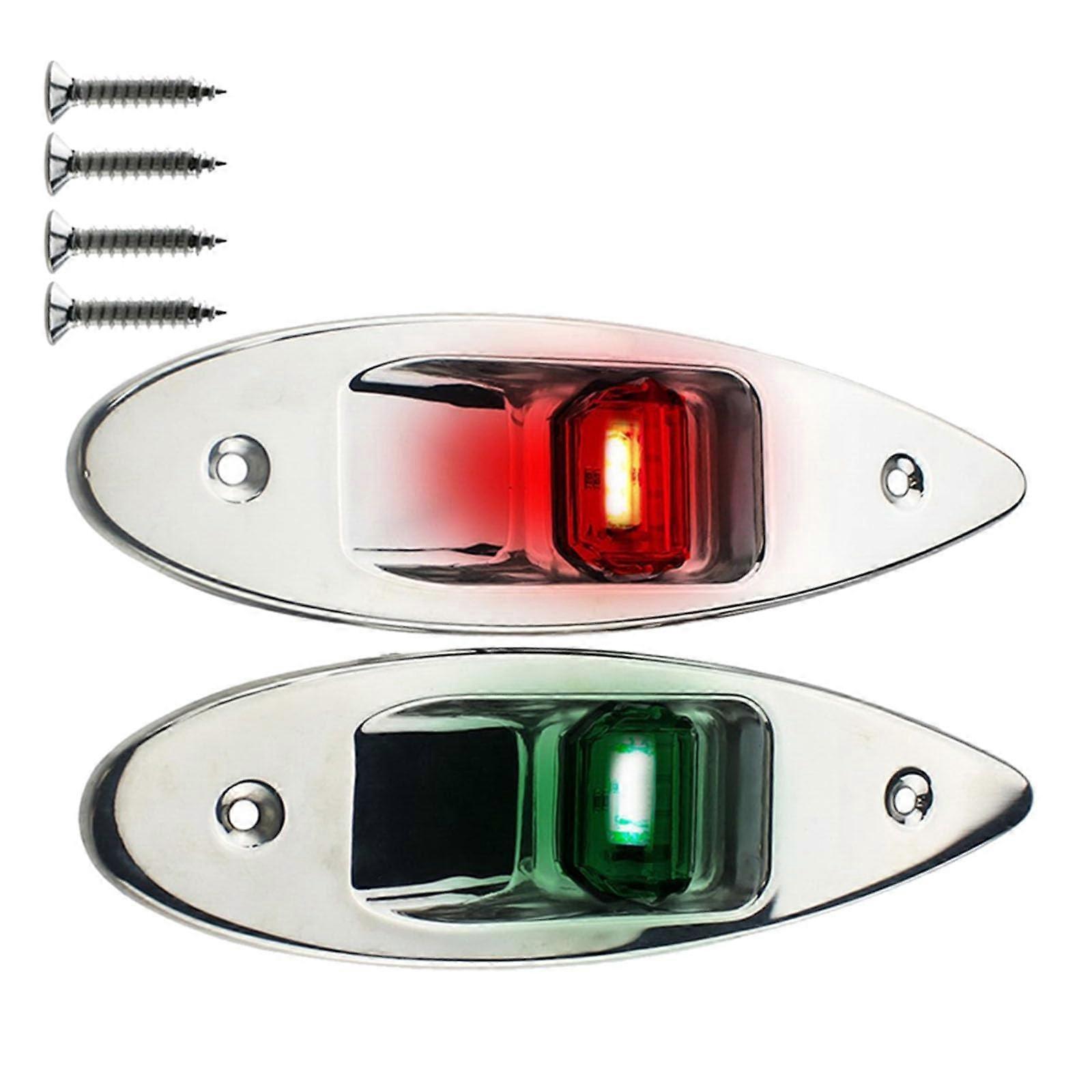 LED Marine Vessels Boats Pontoons Navigation Lights Boat Signals Lamps for Enhanced and Visibility 2pieces