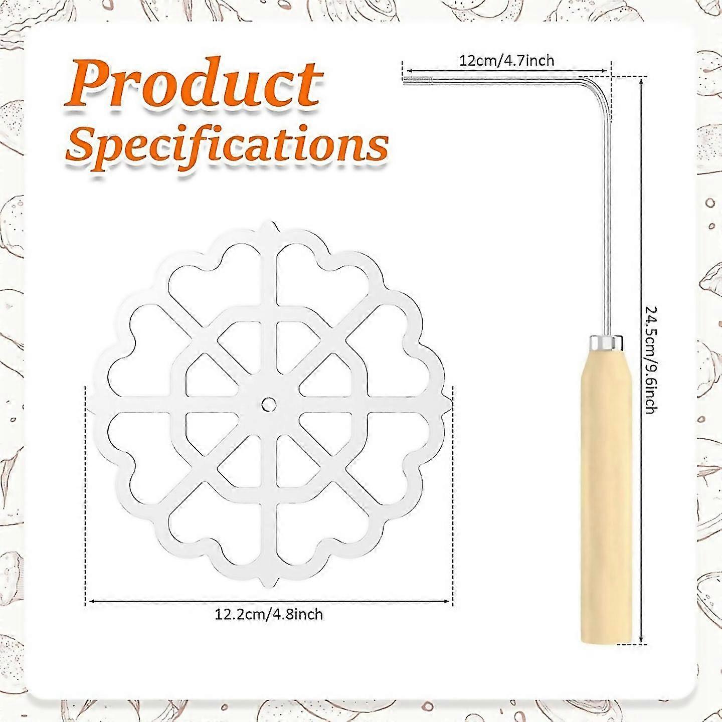 For Bunuelos Mold With Wooden Handle