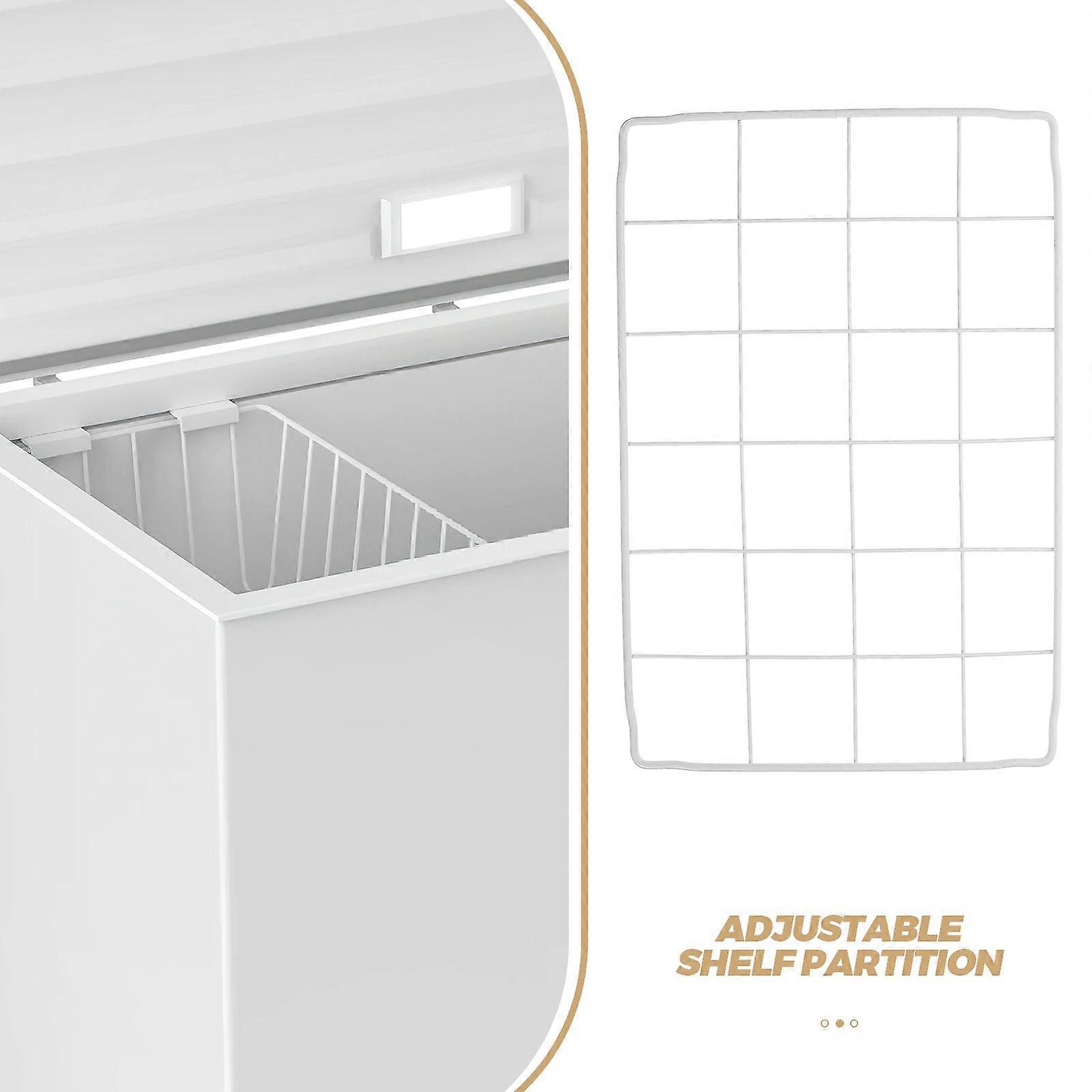 Chest Freezer Separator Multi Layer Grid Shelf for Ice Pops Adjustable Freezer Dividers for Food Beverage Storage Ventilated Design for Freshness