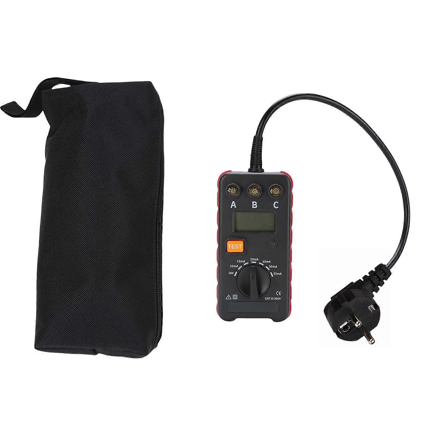 Leakage Protector Tester 3 Pole Socket Working Status Detection Current Action Time Meter 10mA-35mA 0.001s-1.000s ETCR8610