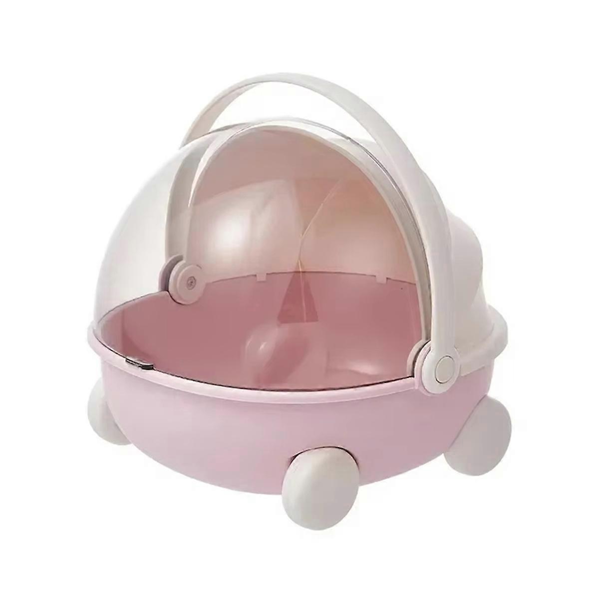 Doll Storage Cradle - Exclusive Cotton Sleep Module, Perfect for Doll Display and Storage,Toy Sundries Storage Box Pink