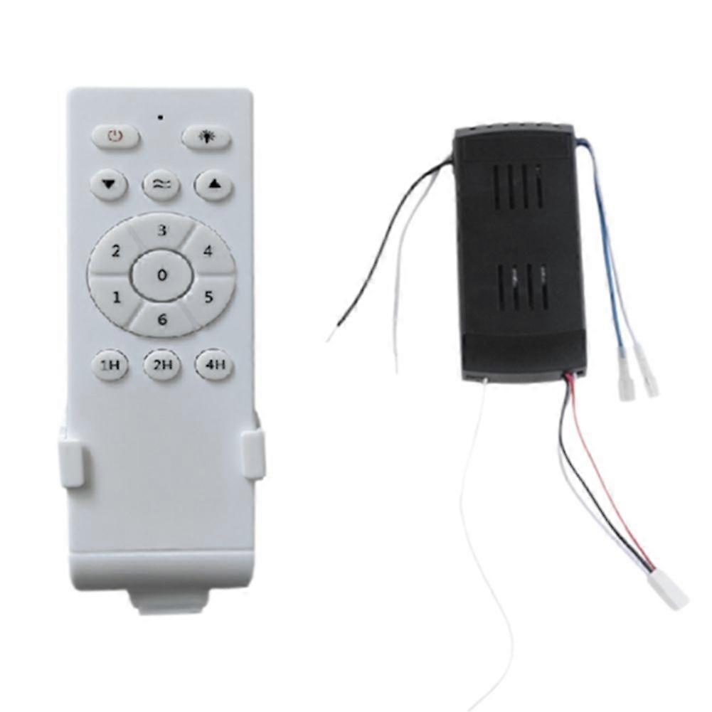 Universal Ceiling Fan Remote Control Kit Low Voltage 30w Dc Fan Light Driver Controller 6-Speed & Timing Remote