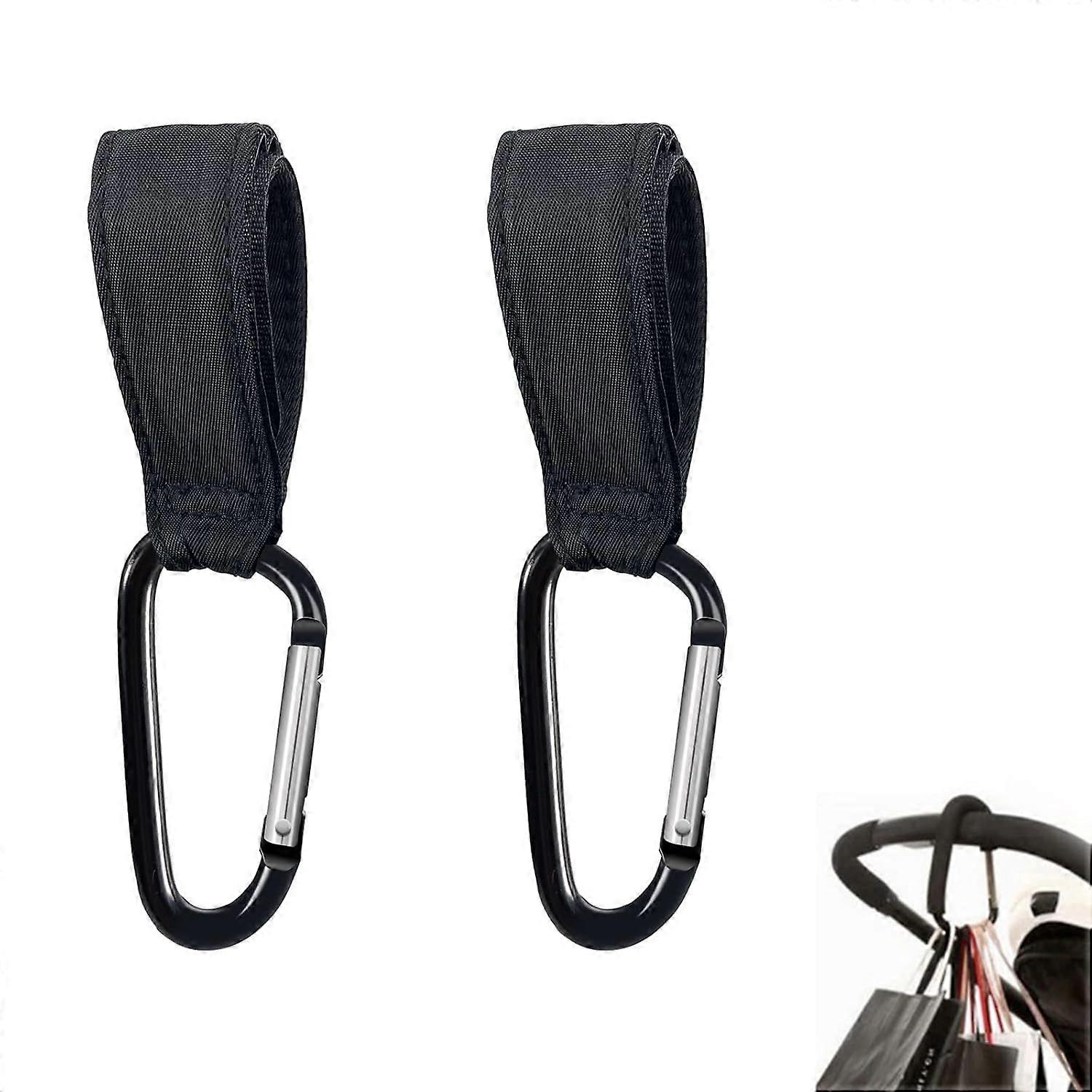 Stroller hooks, bag hooks, trailers, anti-slip stroller hooks, pack of 2 strollers