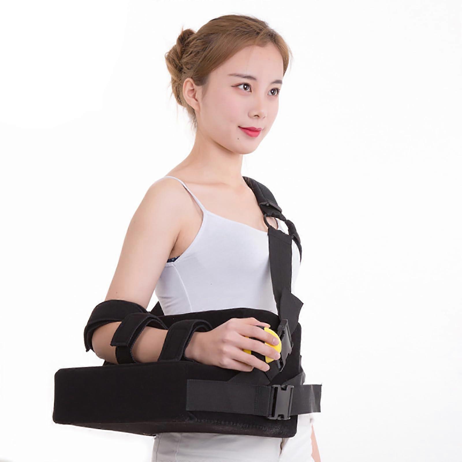 Arm Sling Shoulder Immobilizer With Pillow For Right Arm Abduction Sling RotatorCuff Dislocation Pain Relief Sports