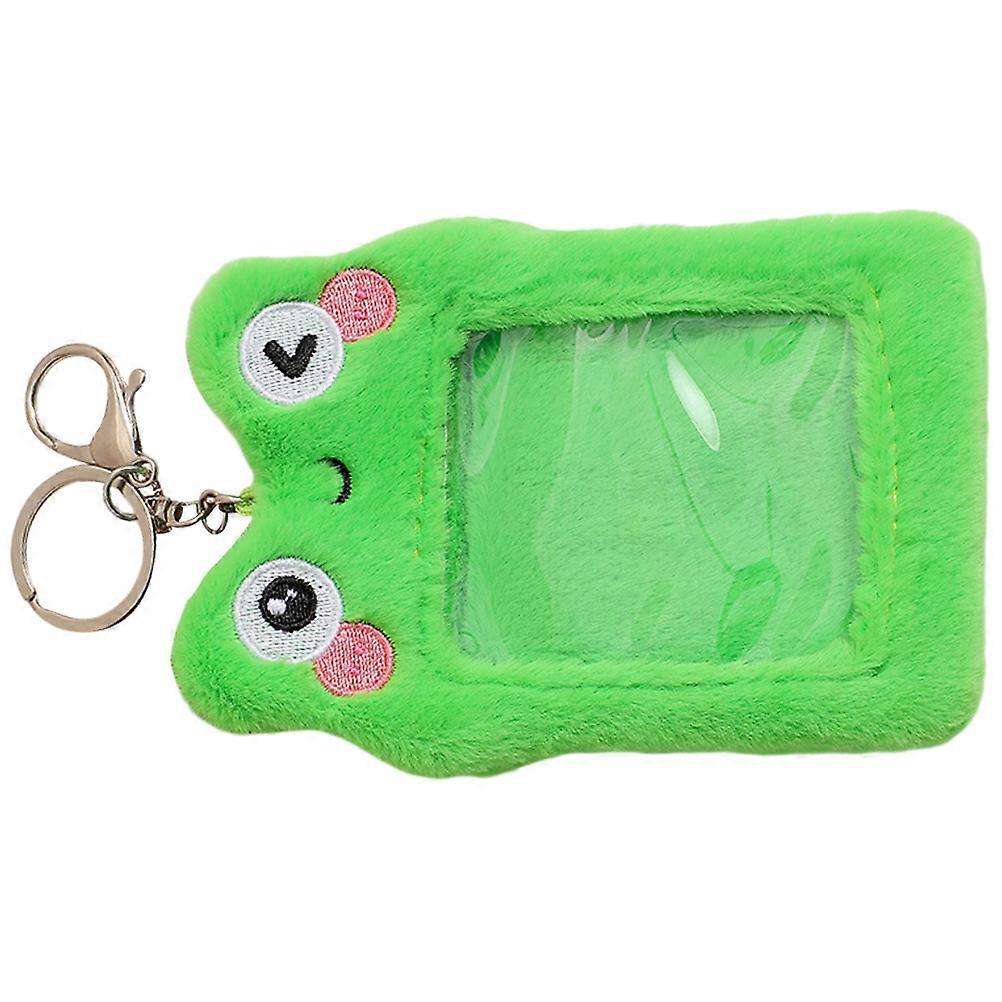 Cartoon Plush Card Sleeve for Daily Use with Hanging Decorative