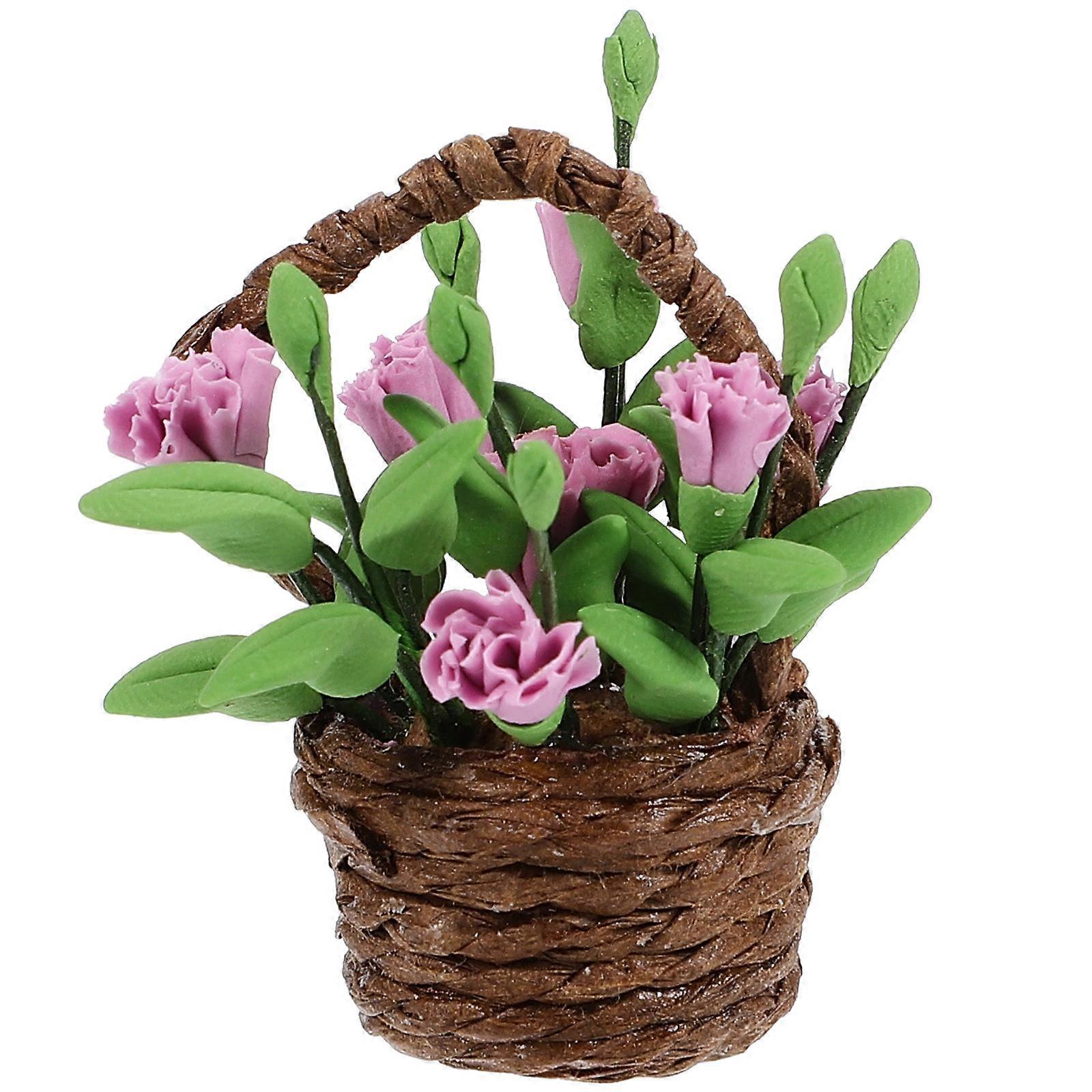 Artificial Flower Decor Simulation Fruit Decoration DIY Projects 1:12 Scale Realistic Look 1Pcs