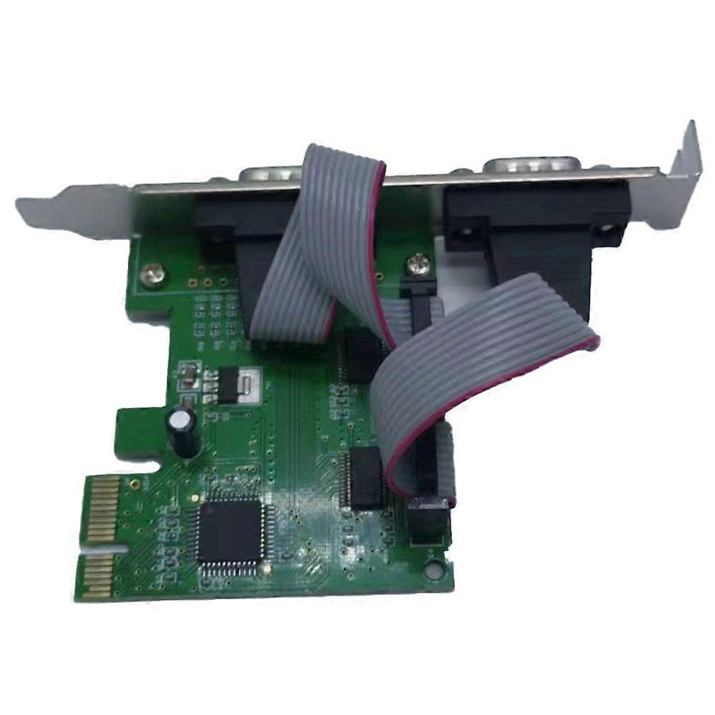 Pcie To Two Serial Ports RS232 Interface Industrial Control Computer Expansion Card Computer Adapte