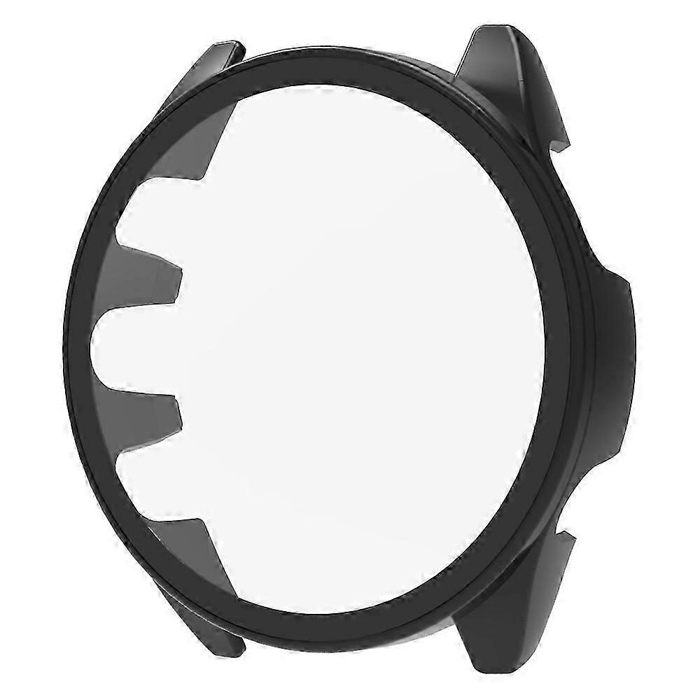 For Garmin Forerunner 165 Watch Case Hard PC Cover with Tempered Glass Screen Protector