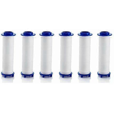 6 Pieces Universal Shower Head Replaceable Filter, 8.5x2 cm Negative Ion Shower