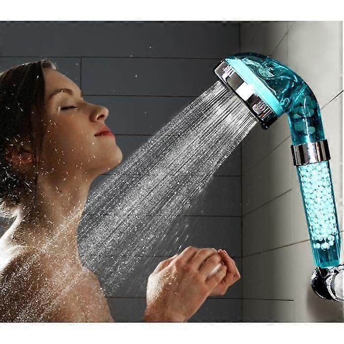 Ionic Bathroom Filter Shower Head Spa Multifunction Tourmaline Germanium Rain Hold High Pressure Shower Head Fi