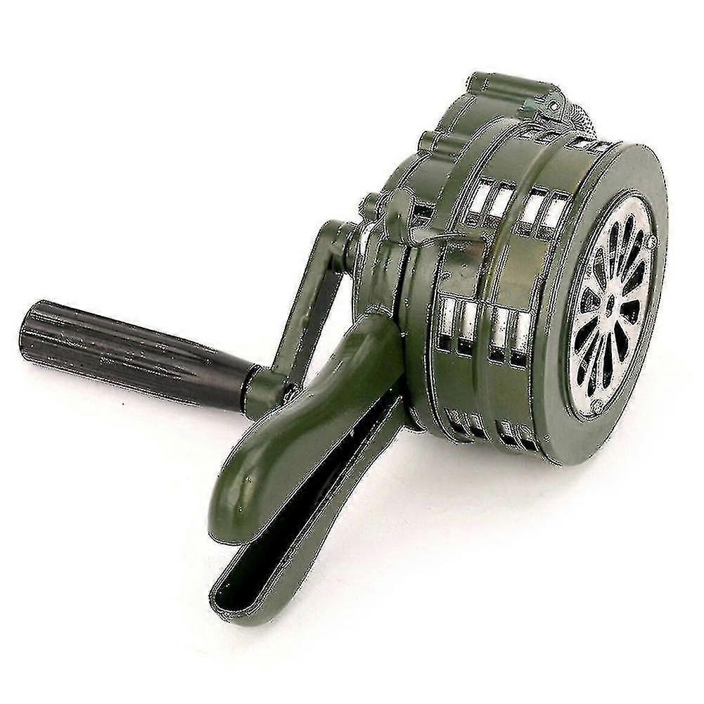 Portable Hand Crank Siren Manual Alarm 110db Metal Fire Alarm N4787