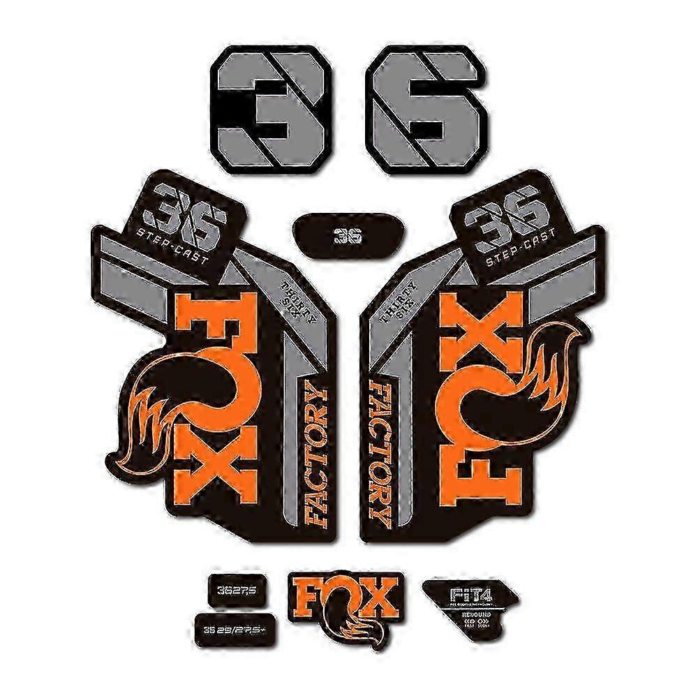 Stickers compatible with Fox 36 Factory Step Cast 2021 bike fork