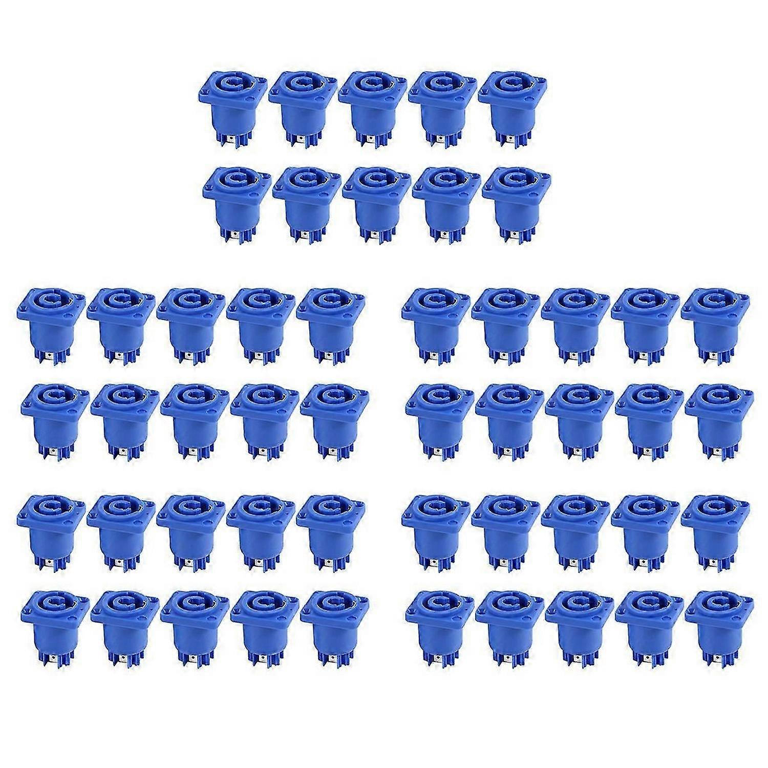 Powercon Connector 3 Pins 20A 250V Power Speaker Panel Socket,Blue