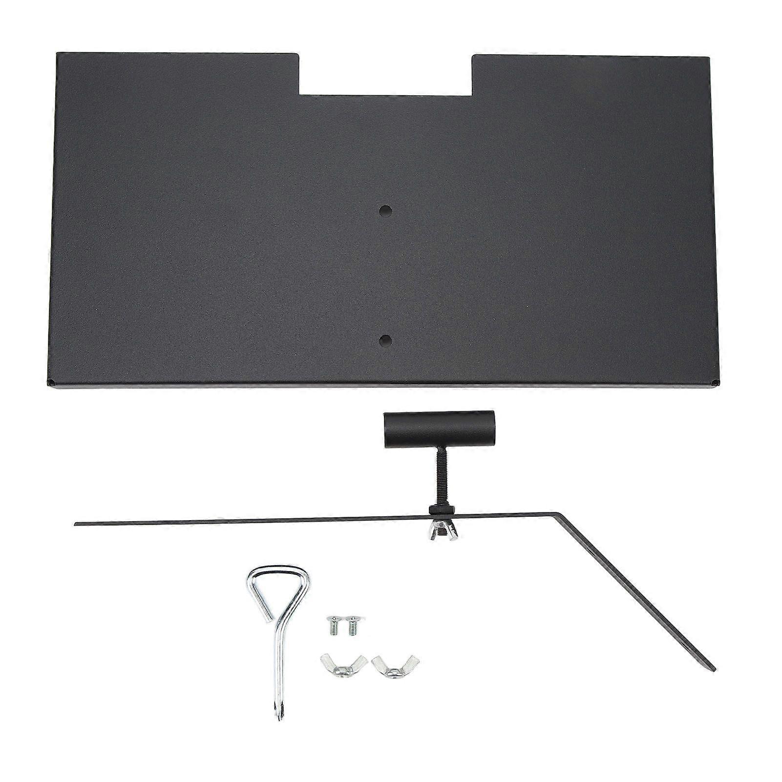 Gravmarkør Stativ Markørholder Jern Anti Fade Let montering Mat finish Afløbshul Memorial Stone Plaque Stand til kære Kæledyr