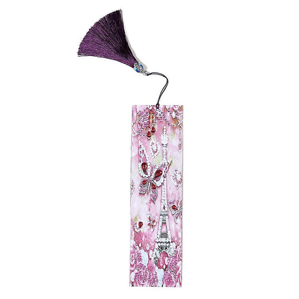Full Drill Book Page Mark Diamond Bookmark DIY Beads Painting for Decor