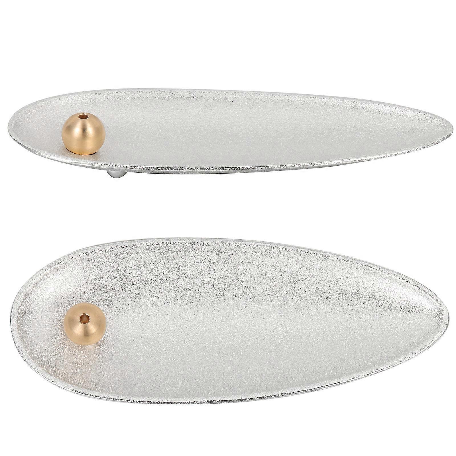 10Pcs Silver Incense Stick Holder Alloy Burner for Calm and Decor