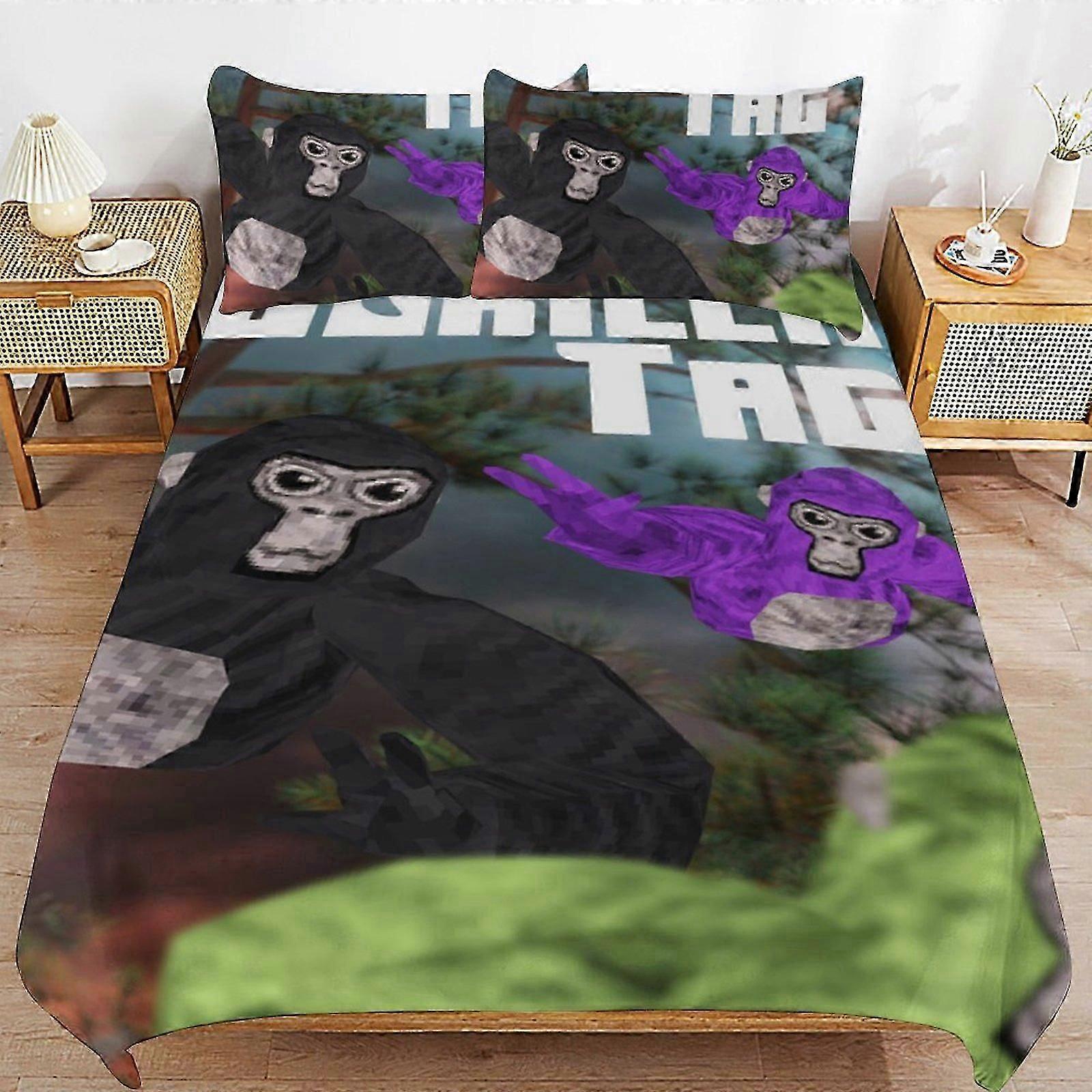 Bedding set  Gorilla Tag Bedding Set Duvet Cover Comfortable and Lightweight Cartoon Bedding  Piece (Multiple sizes to choose from)