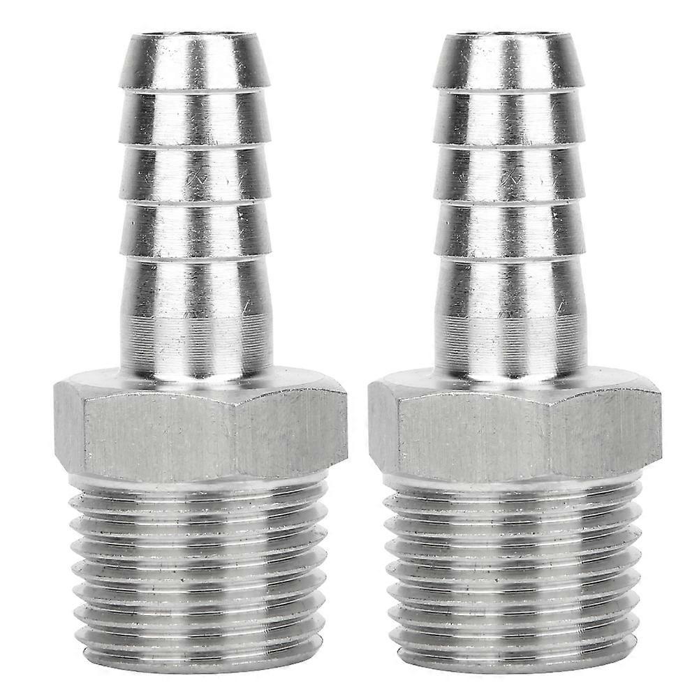 Connecteur à filetage mâle BSPT 1/2 po, 2 pièces, raccord de tuyau à accouplement rapide (BSPT 1/2 po - 8 mm)