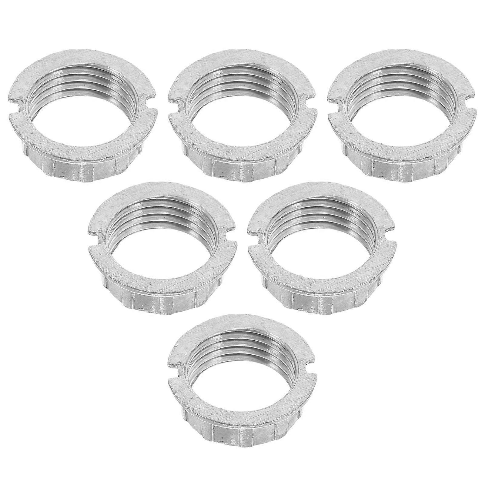 6pcs G9 Light Socket Rings Shade Holder Adapter Alloy Ring Converter Light Holder Lamp Shade Replacement Parts for Table Floor Lamp Vanity Light Acces