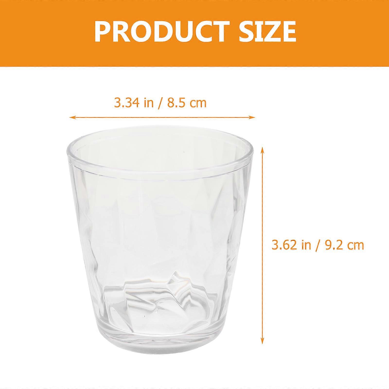 Transparent Water Cups 2Pack for Beverages Smooth Surface Pc Material Ideal for Parties and Celebrations