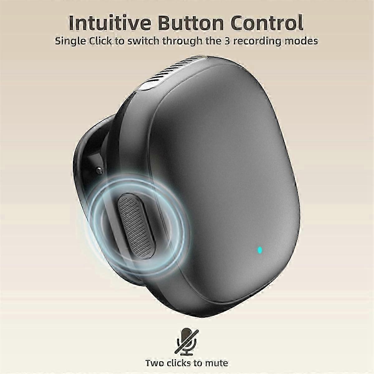 Wireless Lavalier Microphone Ai Noise Cancelling Mini Phone Microphone USB C Magnetic Mic