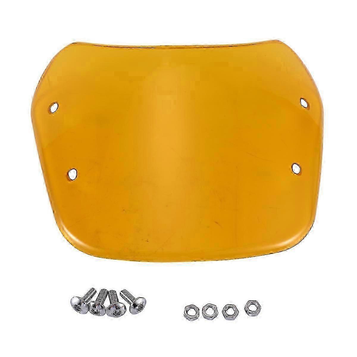 1Set Motorcycle Windshield 5-7 Inch Headlight Wind Deflector Windscreen Universal for