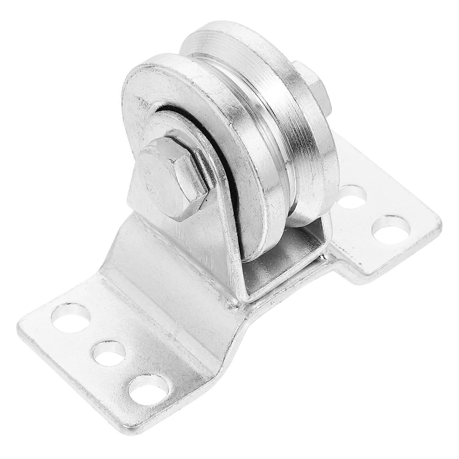 304 Stainless Steel Small Pulley Wheel Round Track Ceiling Mount For Load-bearing 1Pcs