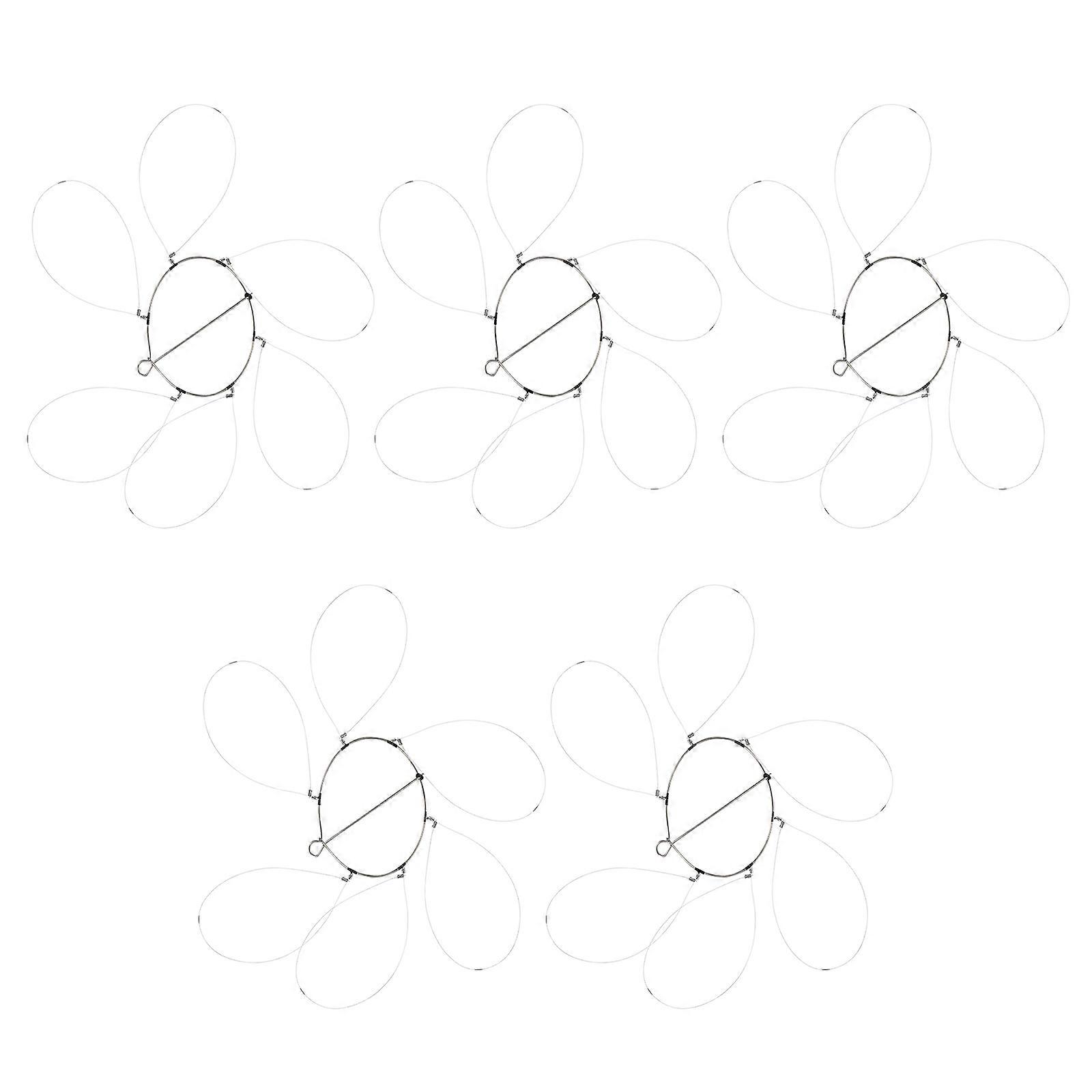 Crab Trap Rings Steel Wire for Crab Fishing 5Sets Useful Trap Sets