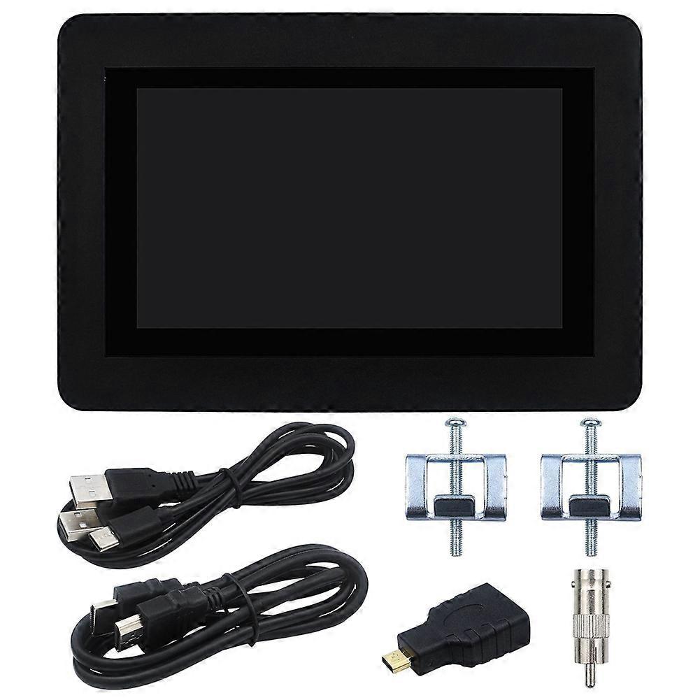 7inch DSI Capacitive Touch Display, 1024x600 Pixels, IPS Panel, Optical Bonding Toughened Glass Panel, Point Touch