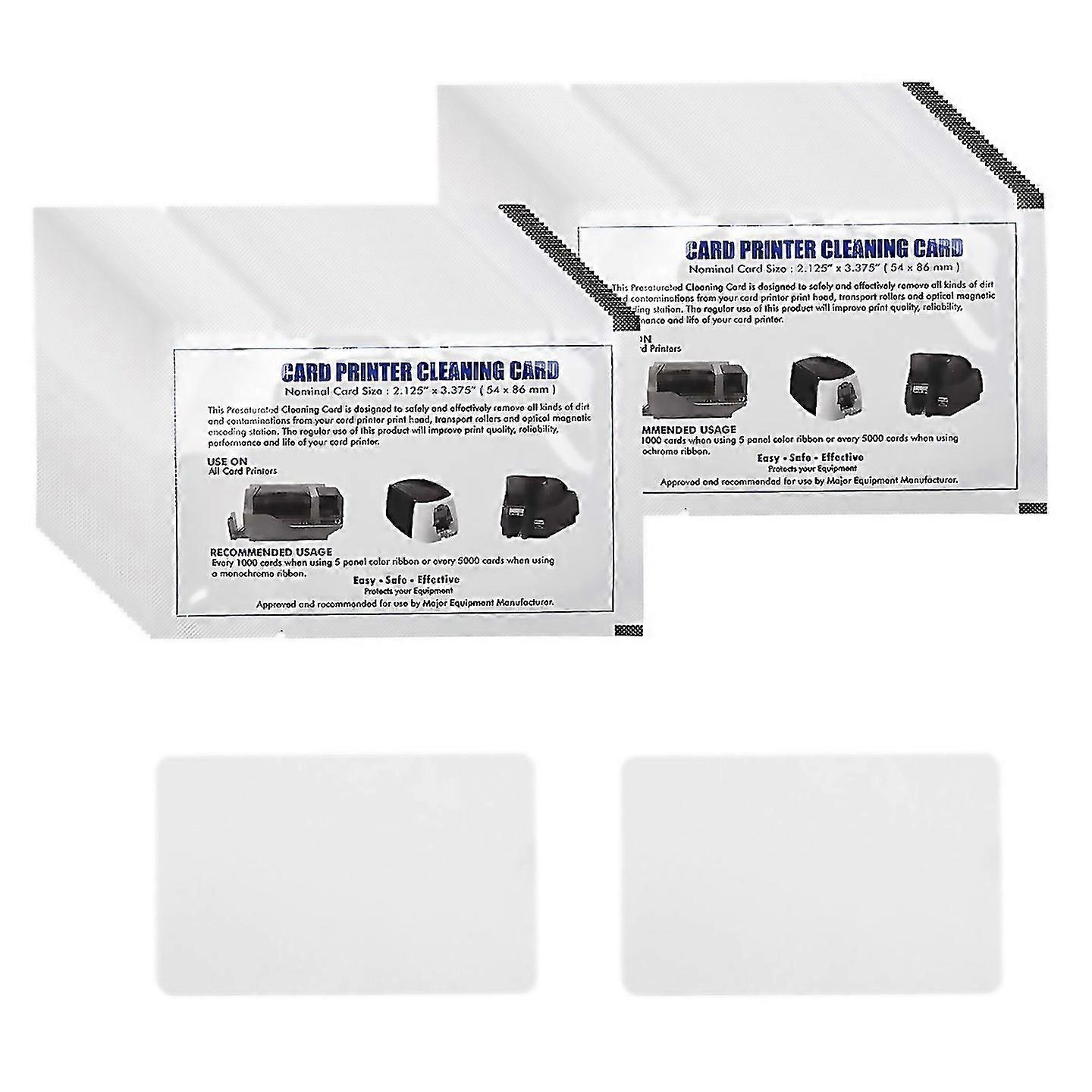 For Cr80 Card Reader Cleaning Cards 50pcs Dual Side Card Reader Cleaner
