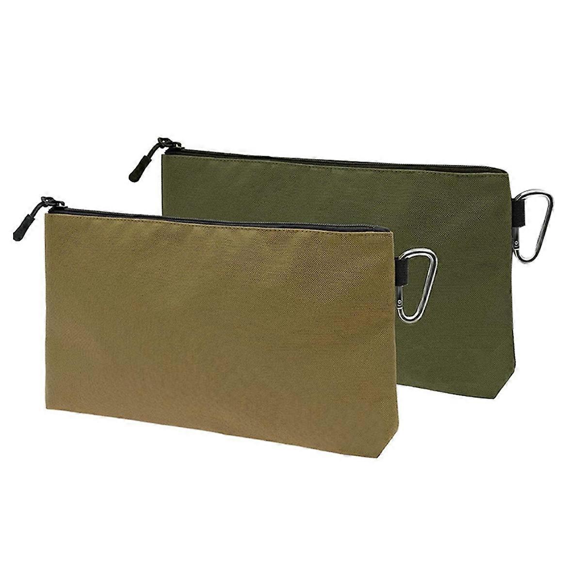 2Pcs Tool Pouch Zipper Bag,Tool Bag,Multipurpose Storage Pouch