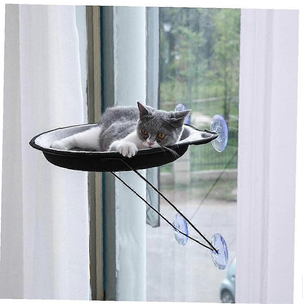 Cat Window Mounted Bed, 37cm Window Perch Hammock, Suction Cups Window Mount, Sunbath Resting Nest For Cats
