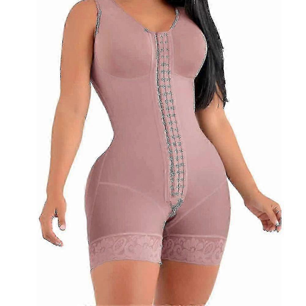 Enhanced Compression Short Girdle with Full-Coverage Bust Support for Women
