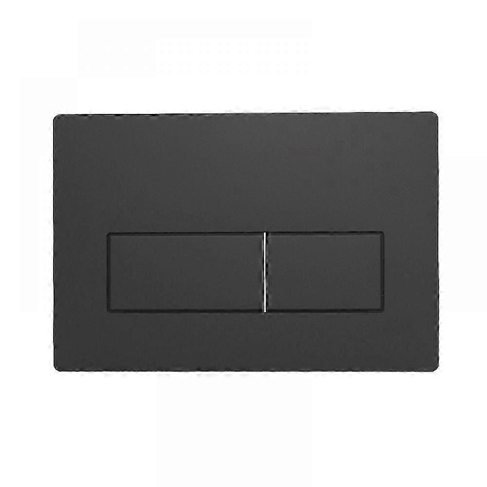 Sigma30 Double Flush Plate Matte Black with Chrome Accent Stylish Bathroom Upgrade