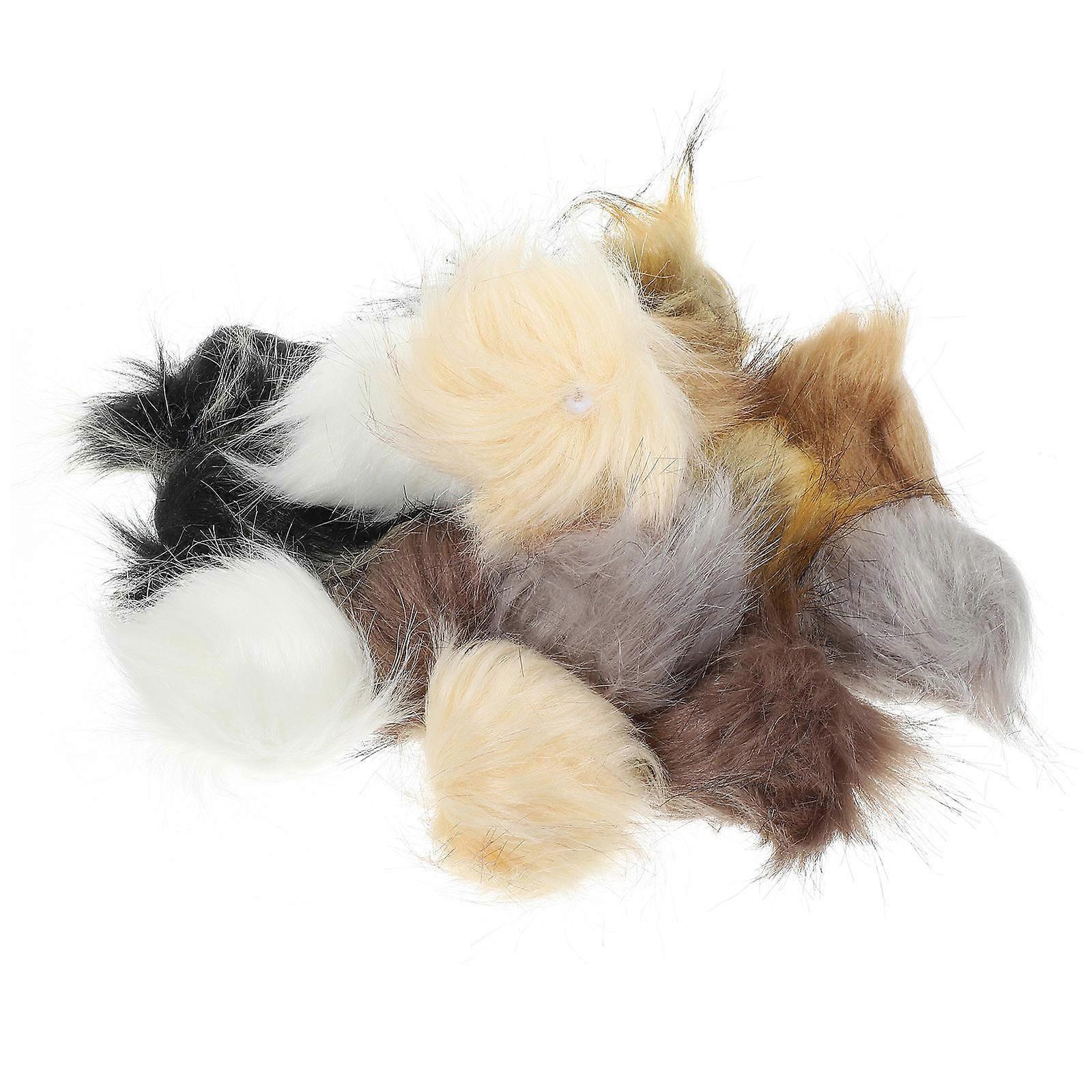 Faux Pompoms for DIY Decoration 32Pcs Multi Color Plush Ornaments
