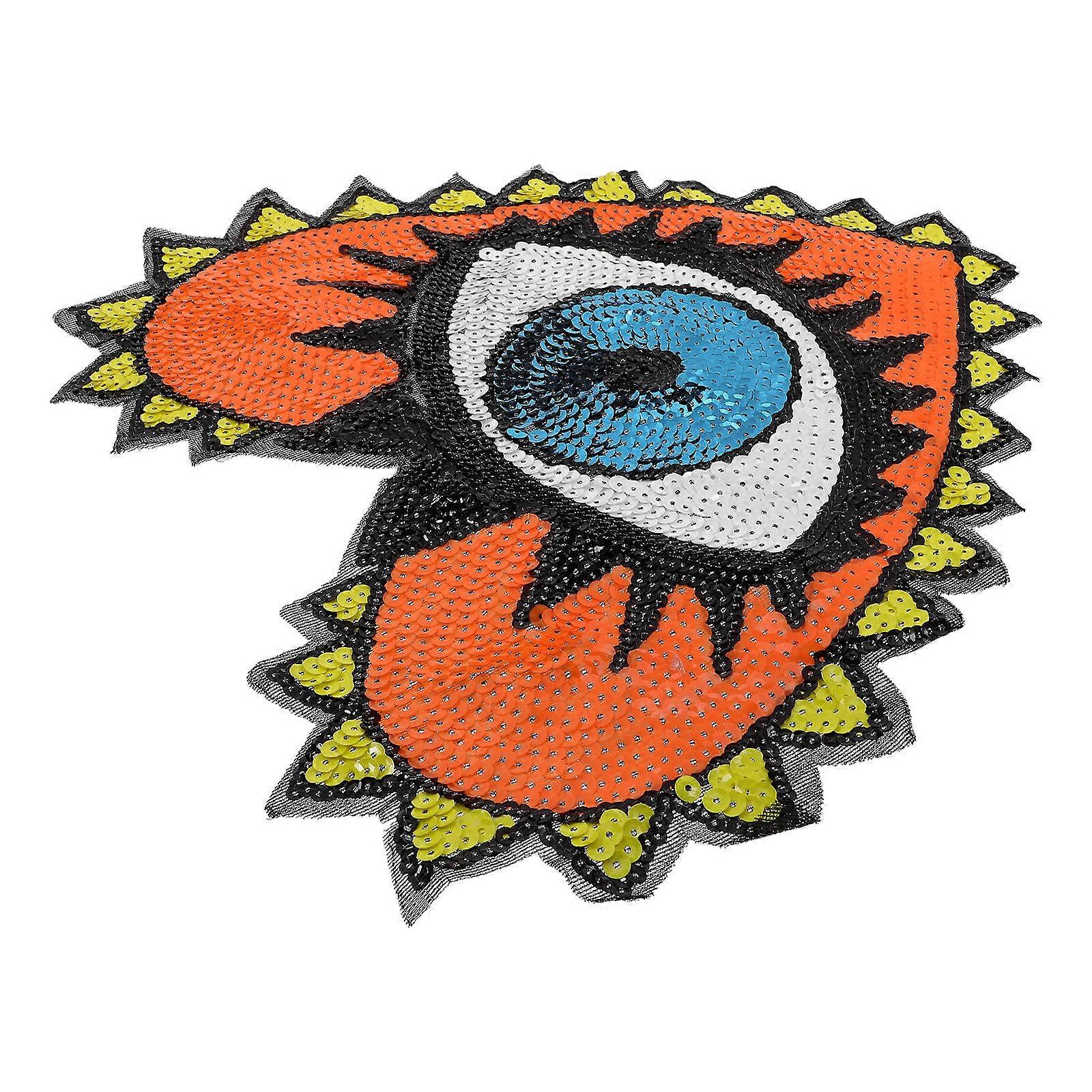 Embroidery Patch Eye Patch for Cloth Decoration 1Pcs Sequin Heart Shape