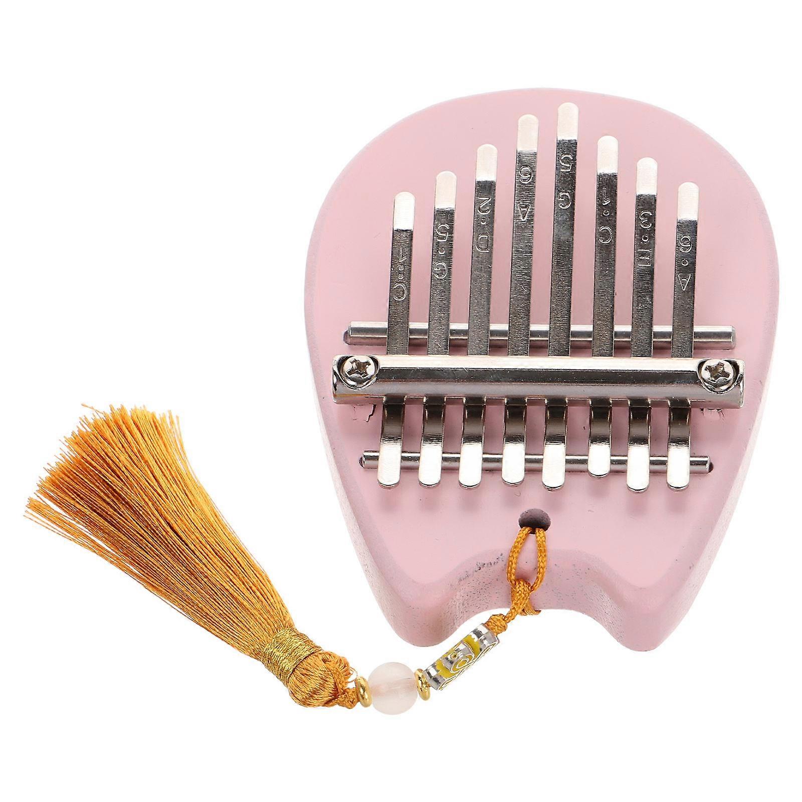 Mini Kalimba Thumb Piano for Beginners 2Pcs Acrylic Finger Harp Instrument