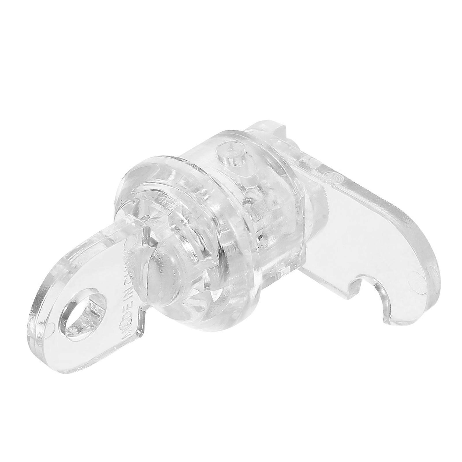 Transparent Acrylic Cam Lock with Key for Jewelry Box Lock 4Sets