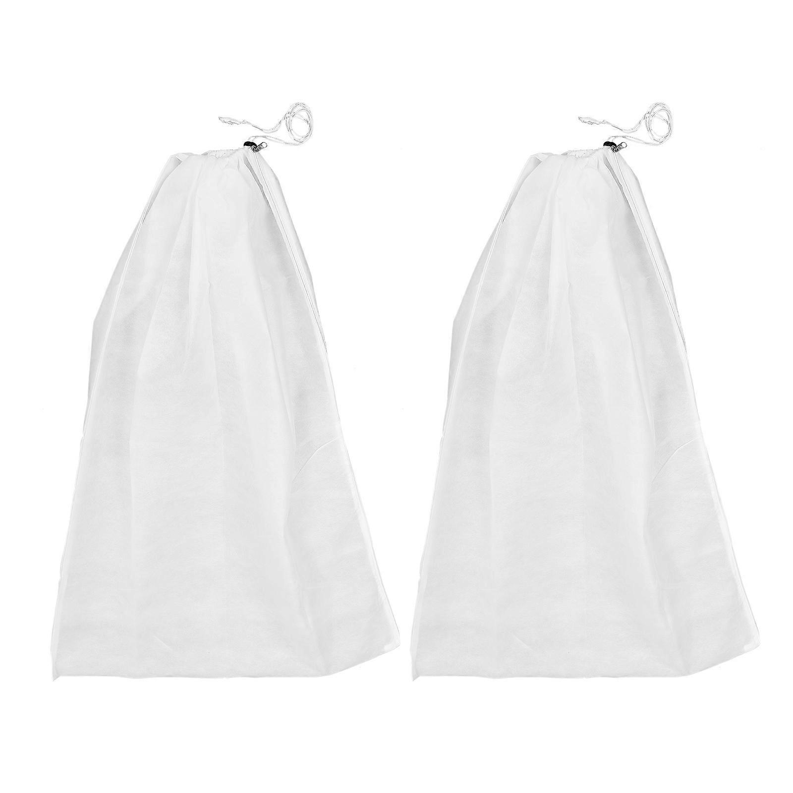 2Pcs Frost-Proof Plant Cover for Greenhouse with Drawstring Closure