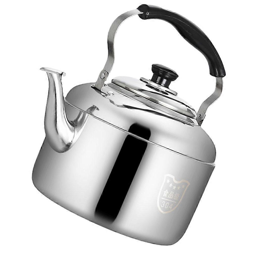 Stainless Steel Kettle Household Use Kitchen Brewing Water Kettle with Anti-Scalding Handle 1Set